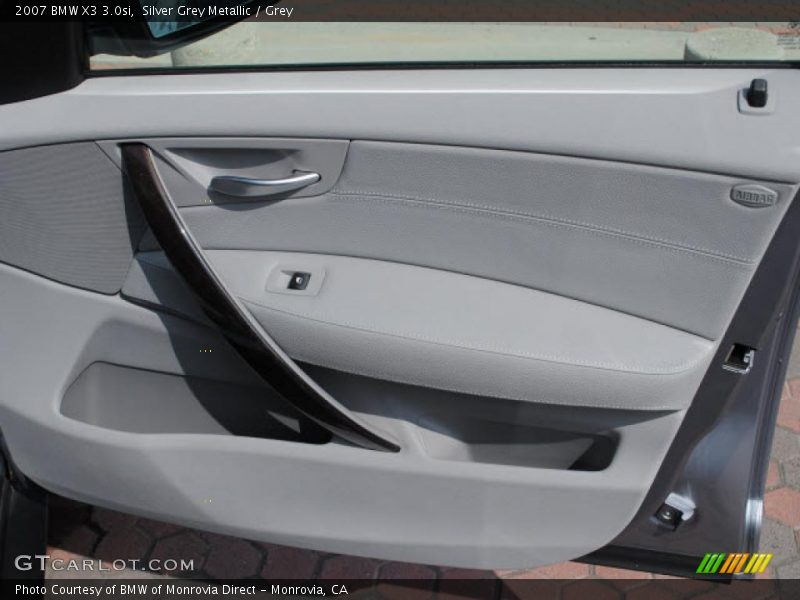 Silver Grey Metallic / Grey 2007 BMW X3 3.0si