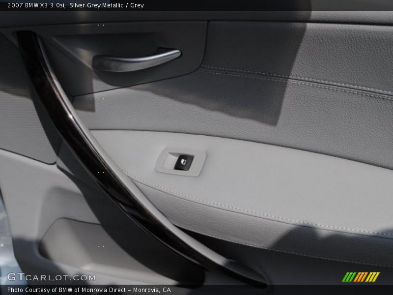 Silver Grey Metallic / Grey 2007 BMW X3 3.0si