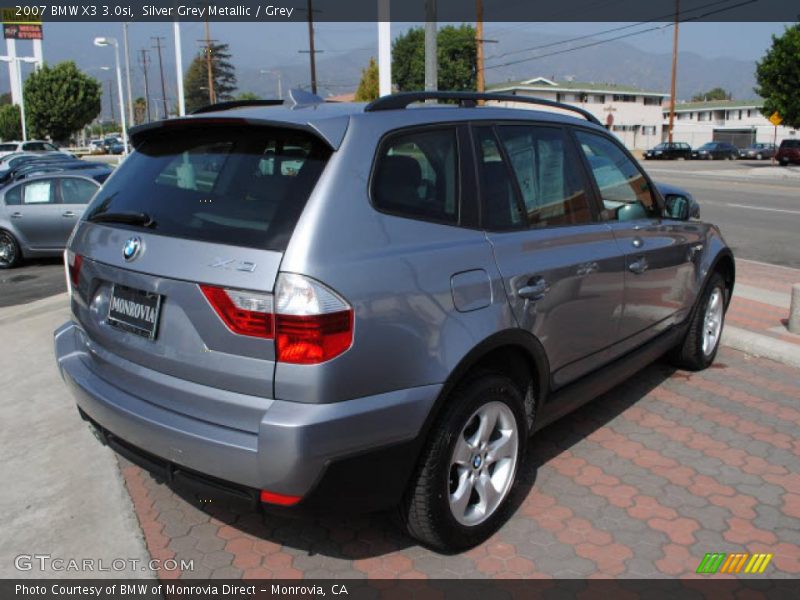 Silver Grey Metallic / Grey 2007 BMW X3 3.0si