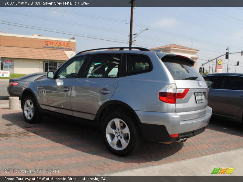 Silver Grey Metallic / Grey 2007 BMW X3 3.0si