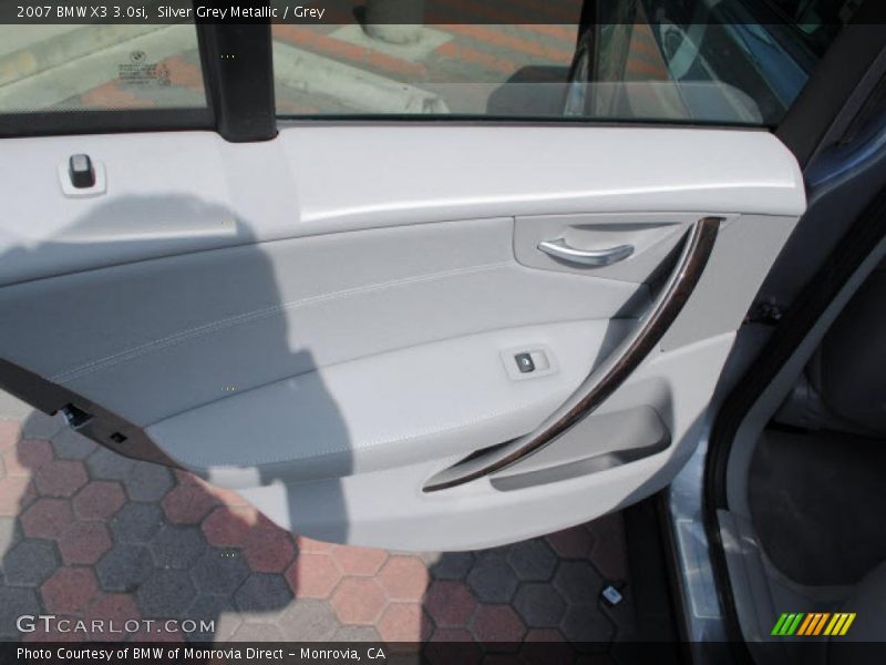 Silver Grey Metallic / Grey 2007 BMW X3 3.0si