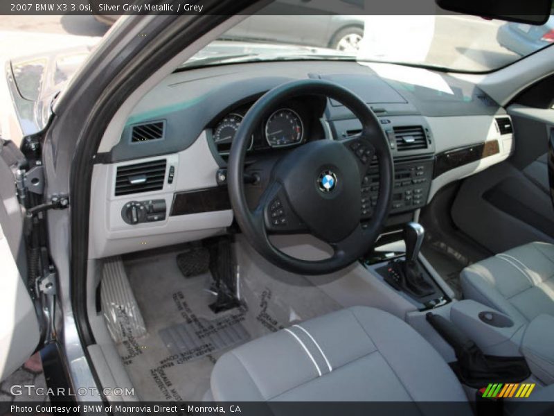 Silver Grey Metallic / Grey 2007 BMW X3 3.0si