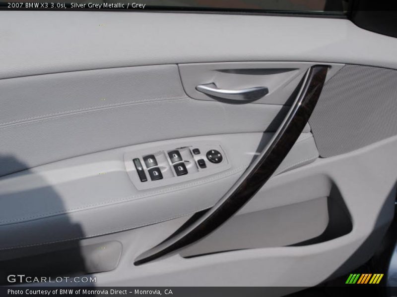 Silver Grey Metallic / Grey 2007 BMW X3 3.0si