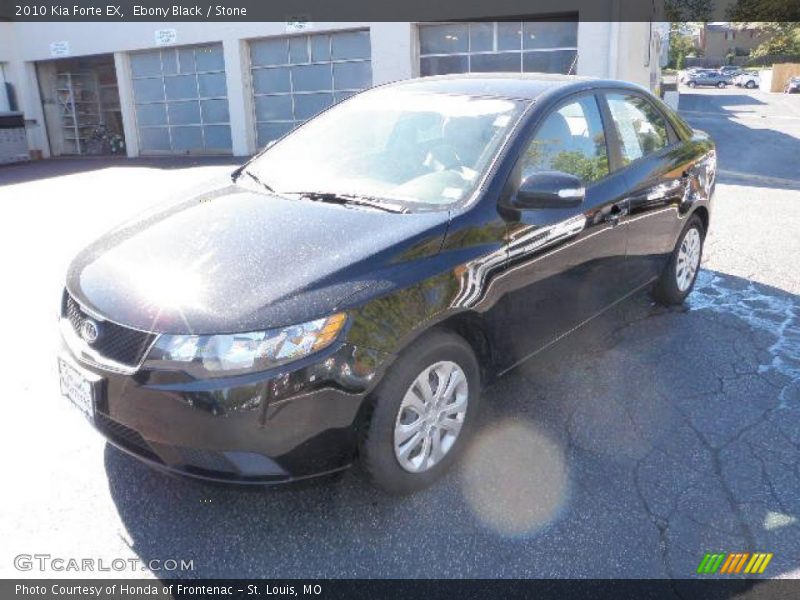 Ebony Black / Stone 2010 Kia Forte EX