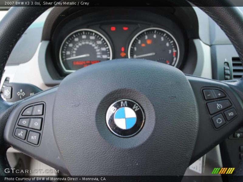 Silver Grey Metallic / Grey 2007 BMW X3 3.0si