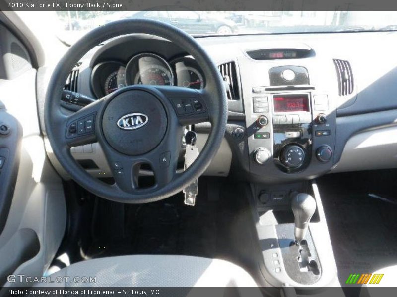 Ebony Black / Stone 2010 Kia Forte EX