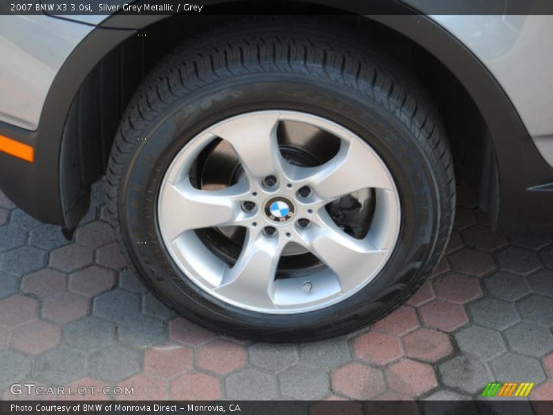 Silver Grey Metallic / Grey 2007 BMW X3 3.0si