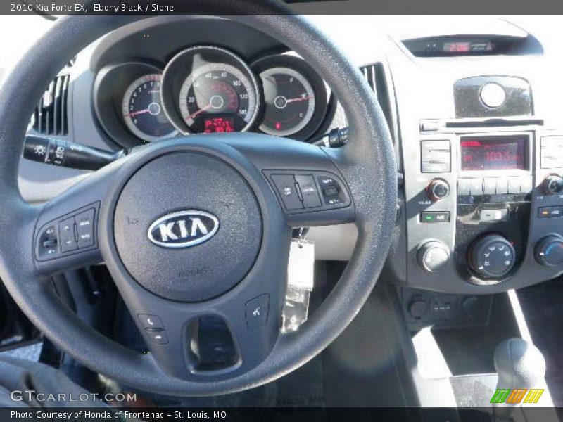 Ebony Black / Stone 2010 Kia Forte EX