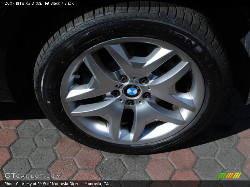 Jet Black / Black 2007 BMW X3 3.0si