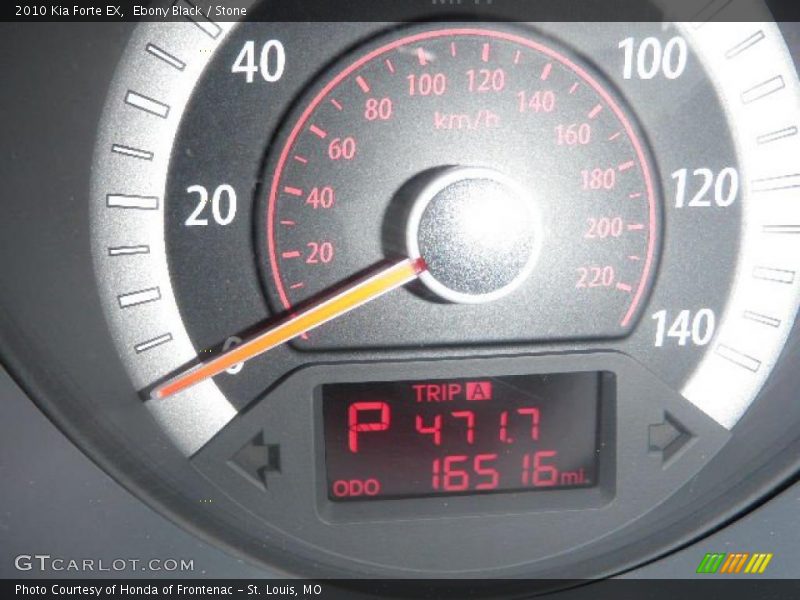 Ebony Black / Stone 2010 Kia Forte EX