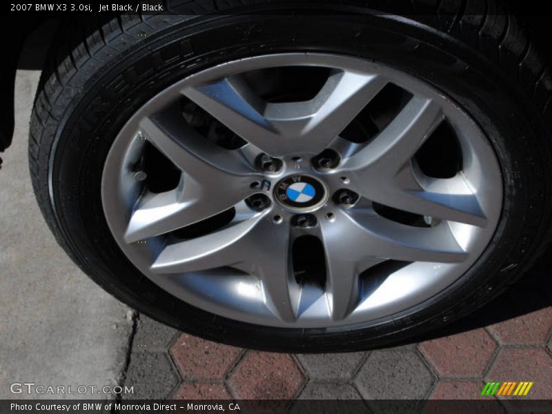 Jet Black / Black 2007 BMW X3 3.0si
