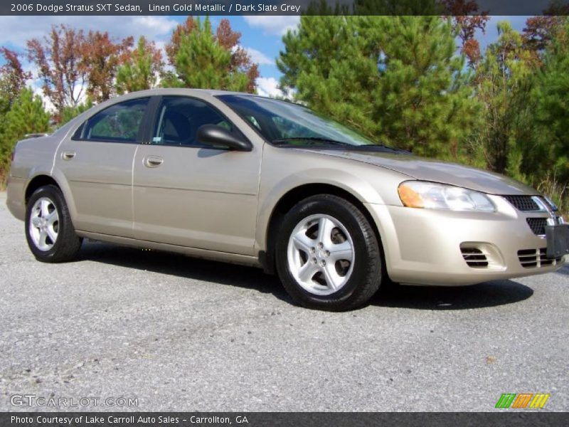 Linen Gold Metallic / Dark Slate Grey 2006 Dodge Stratus SXT Sedan