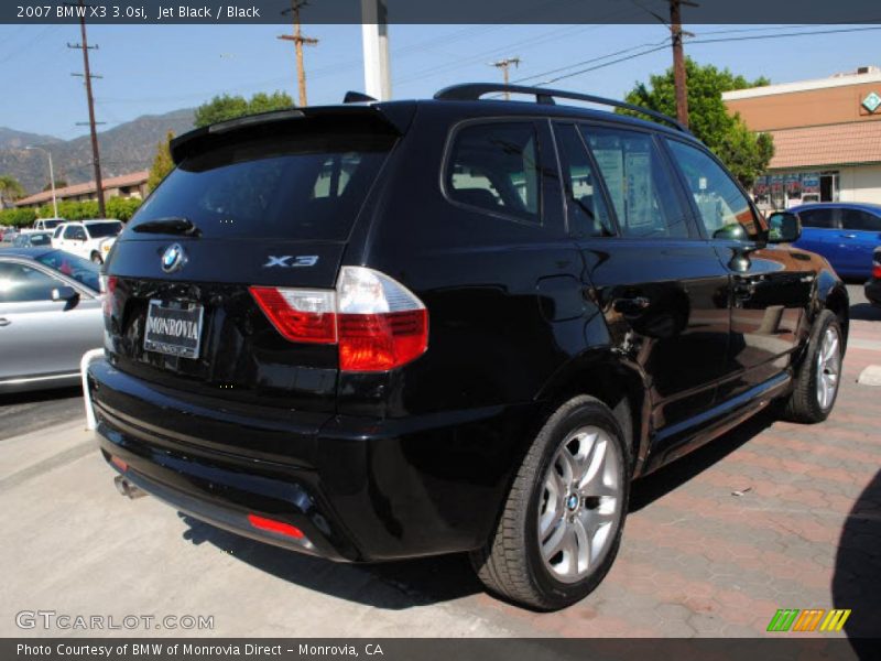 Jet Black / Black 2007 BMW X3 3.0si