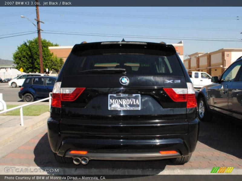 Jet Black / Black 2007 BMW X3 3.0si