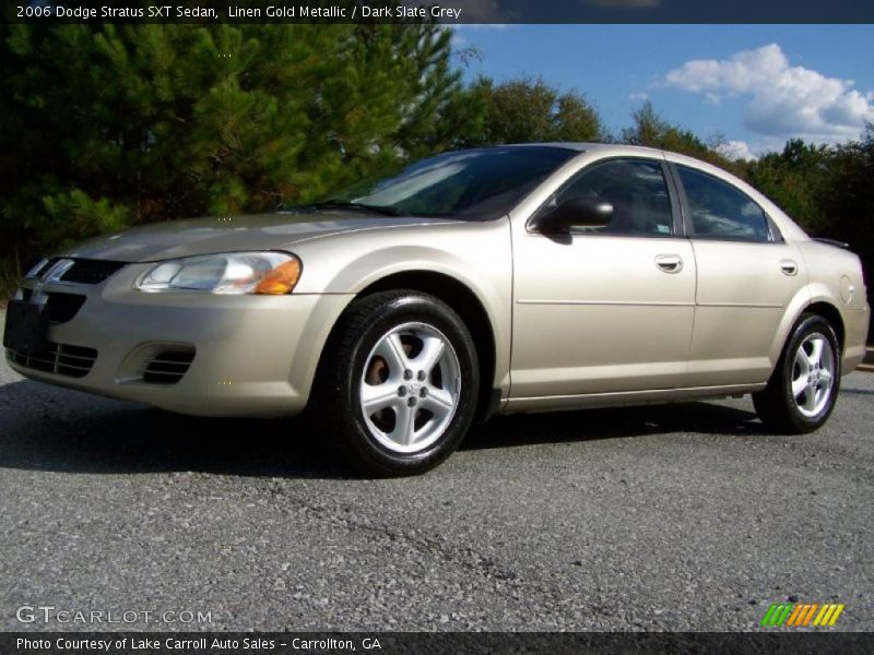 Linen Gold Metallic / Dark Slate Grey 2006 Dodge Stratus SXT Sedan