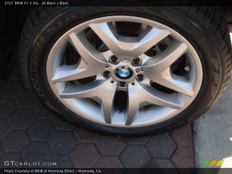 Jet Black / Black 2007 BMW X3 3.0si