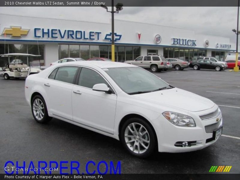 Summit White / Ebony 2010 Chevrolet Malibu LTZ Sedan