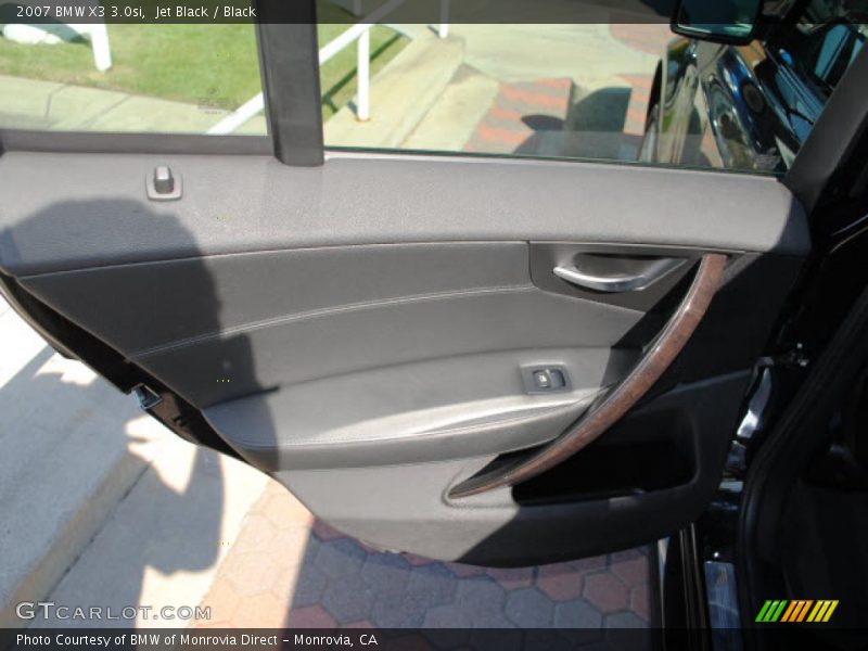 Jet Black / Black 2007 BMW X3 3.0si