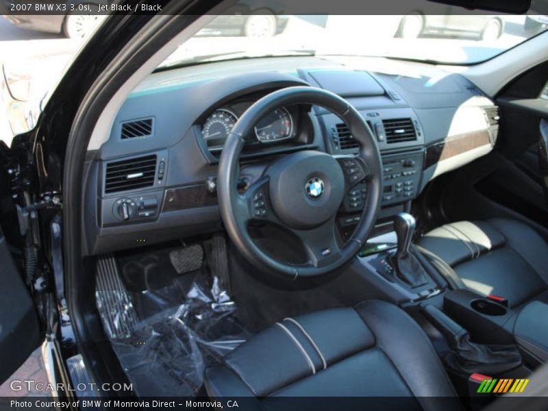 Jet Black / Black 2007 BMW X3 3.0si