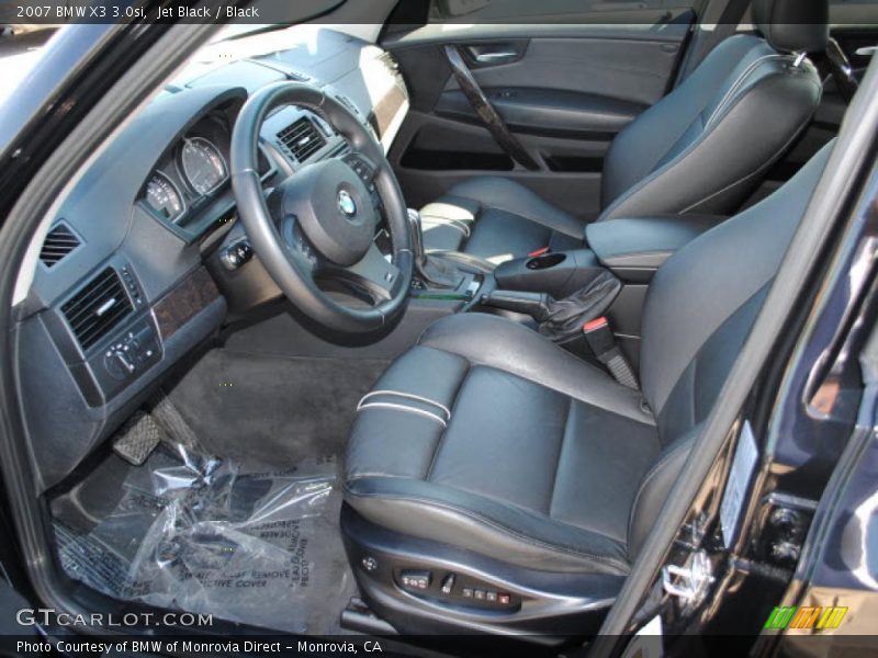 Jet Black / Black 2007 BMW X3 3.0si