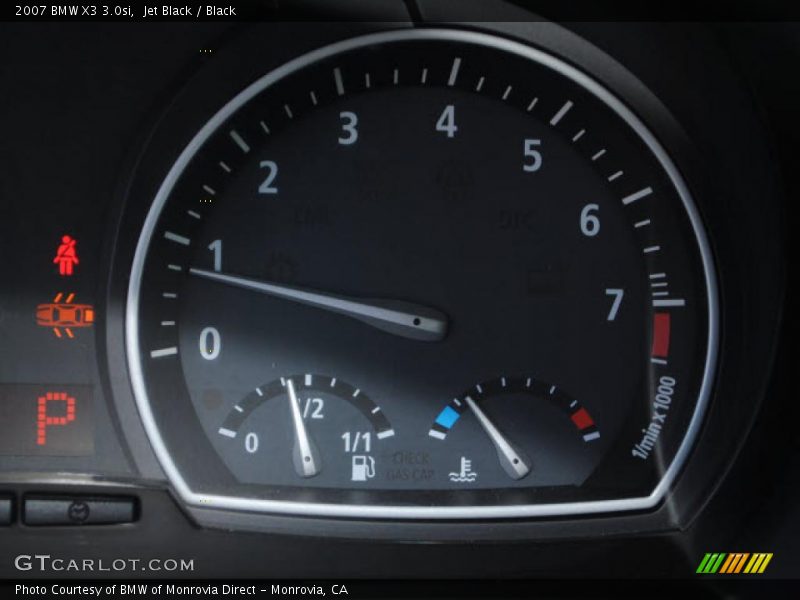 Jet Black / Black 2007 BMW X3 3.0si