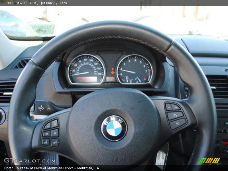 Jet Black / Black 2007 BMW X3 3.0si