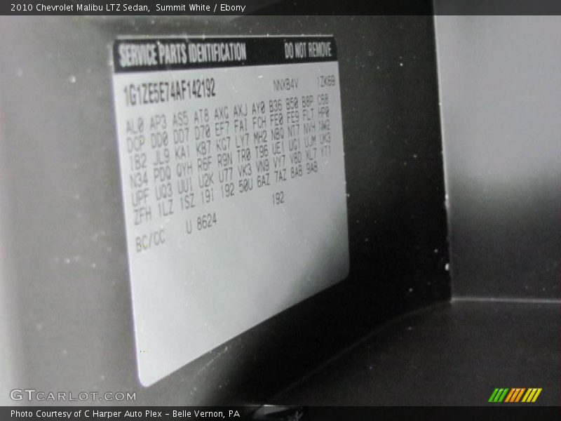 Summit White / Ebony 2010 Chevrolet Malibu LTZ Sedan
