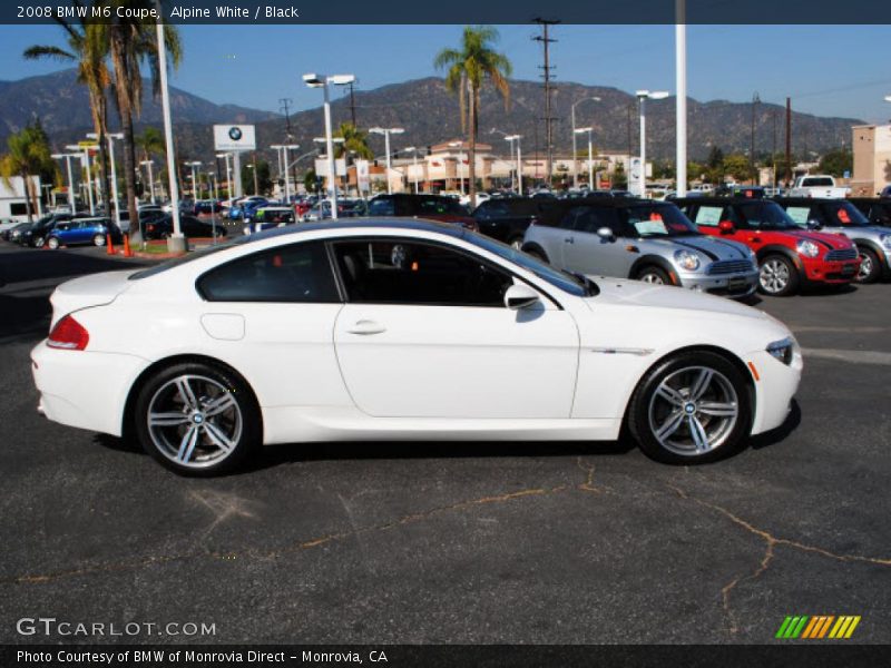 Alpine White / Black 2008 BMW M6 Coupe