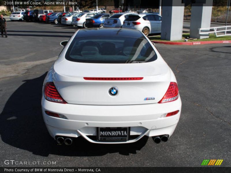 Alpine White / Black 2008 BMW M6 Coupe