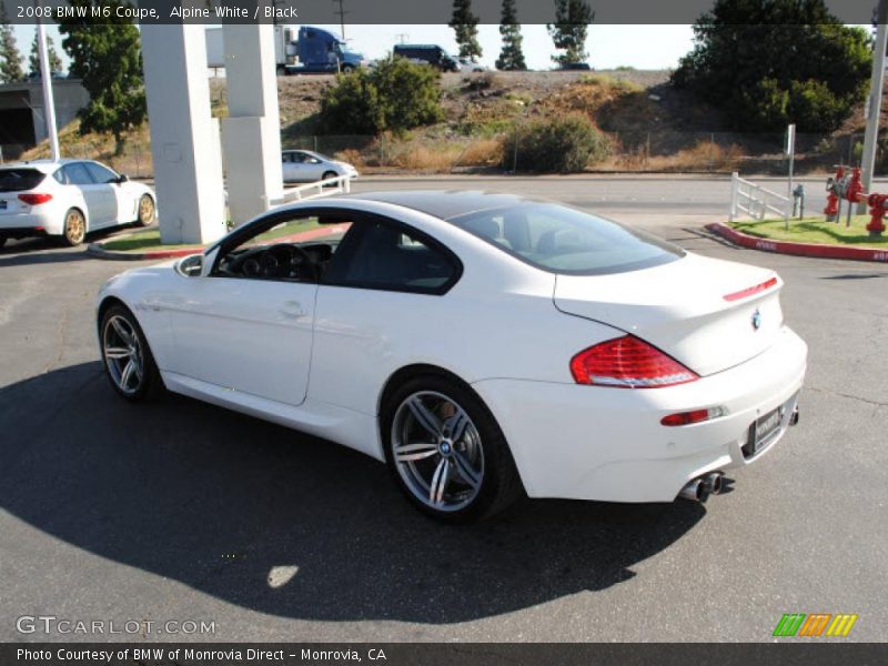 Alpine White / Black 2008 BMW M6 Coupe