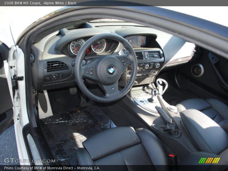  2008 M6 Coupe Black Interior