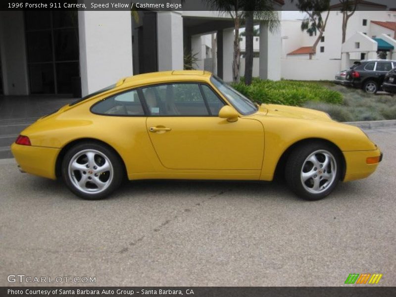 Speed Yellow / Cashmere Beige 1996 Porsche 911 Carrera