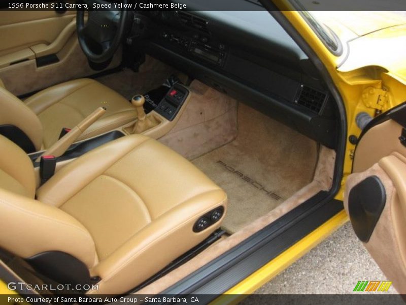 Speed Yellow / Cashmere Beige 1996 Porsche 911 Carrera