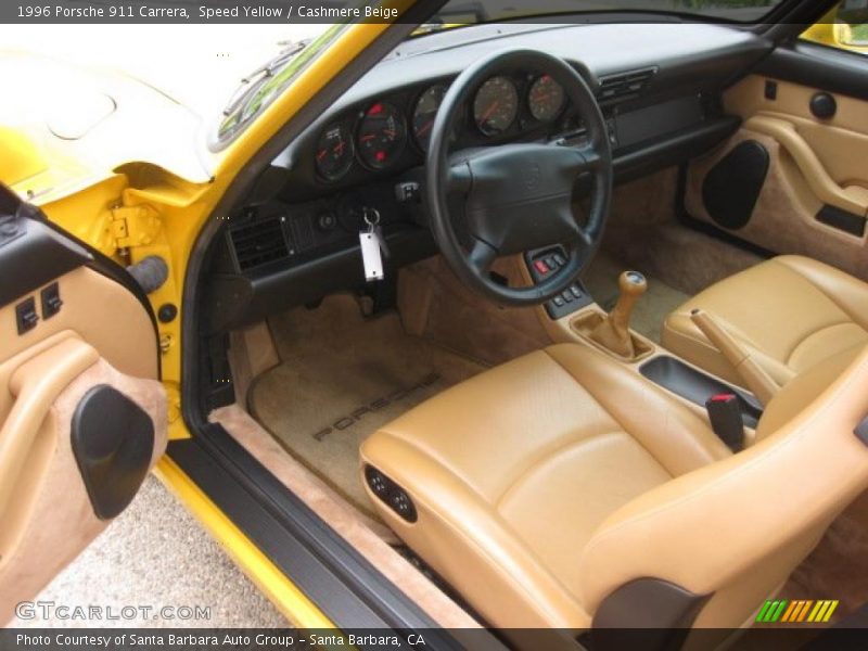 Speed Yellow / Cashmere Beige 1996 Porsche 911 Carrera