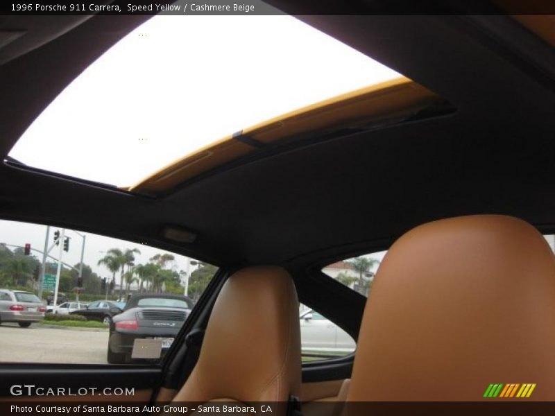Speed Yellow / Cashmere Beige 1996 Porsche 911 Carrera