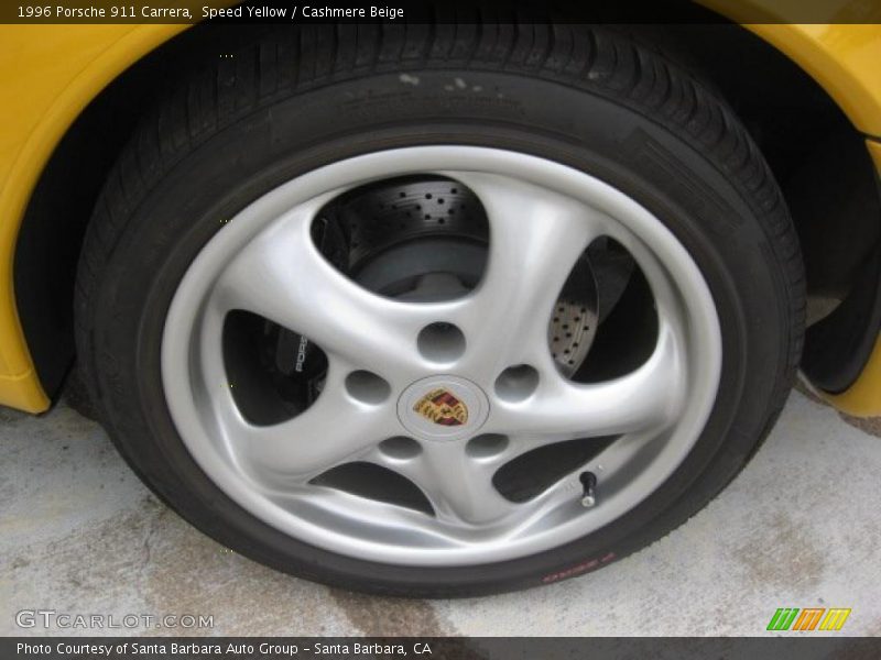 Speed Yellow / Cashmere Beige 1996 Porsche 911 Carrera