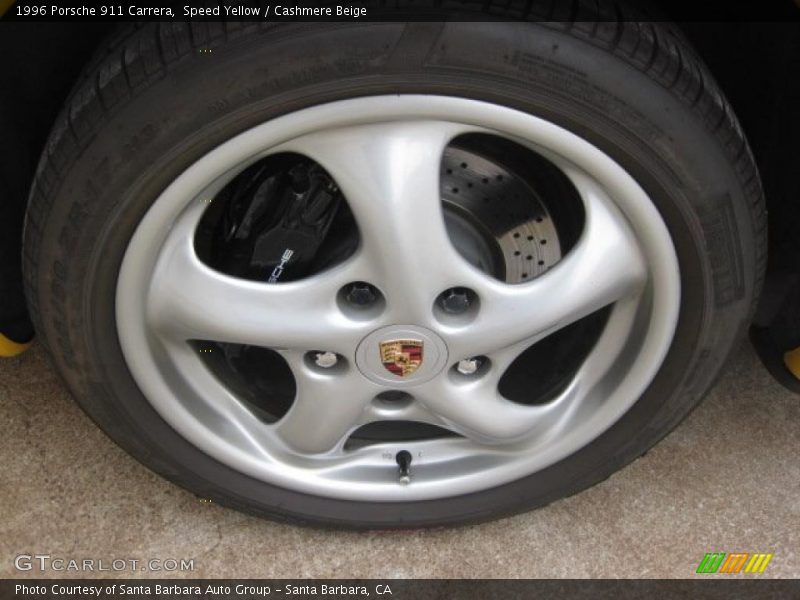 Speed Yellow / Cashmere Beige 1996 Porsche 911 Carrera