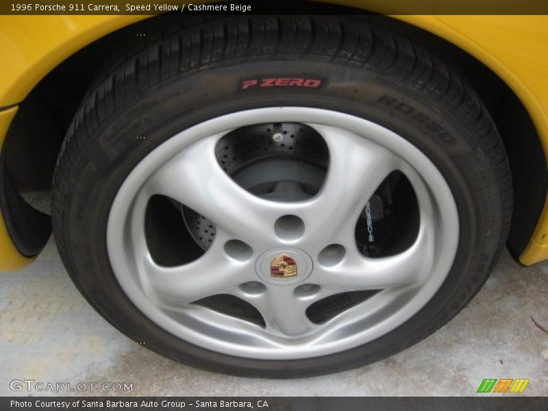Speed Yellow / Cashmere Beige 1996 Porsche 911 Carrera