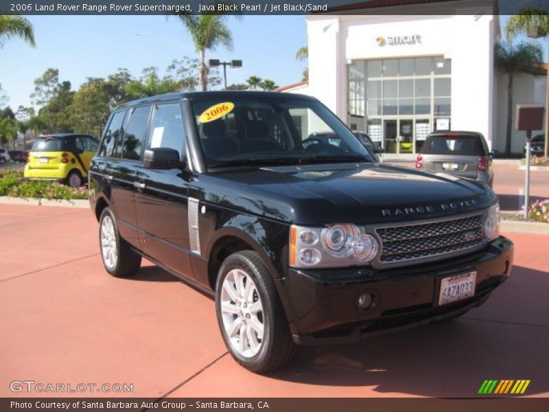 Java Black Pearl / Jet Black/Sand 2006 Land Rover Range Rover Supercharged