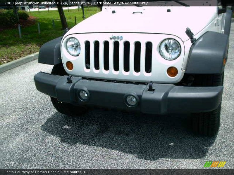 Stone White / Dark Slate Gray/Med Slate Gray 2008 Jeep Wrangler Unlimited X 4x4