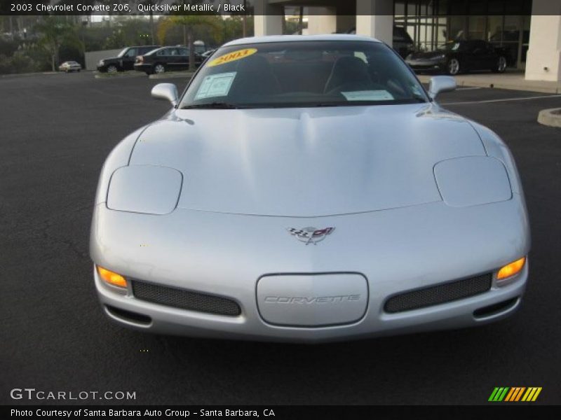 Quicksilver Metallic / Black 2003 Chevrolet Corvette Z06