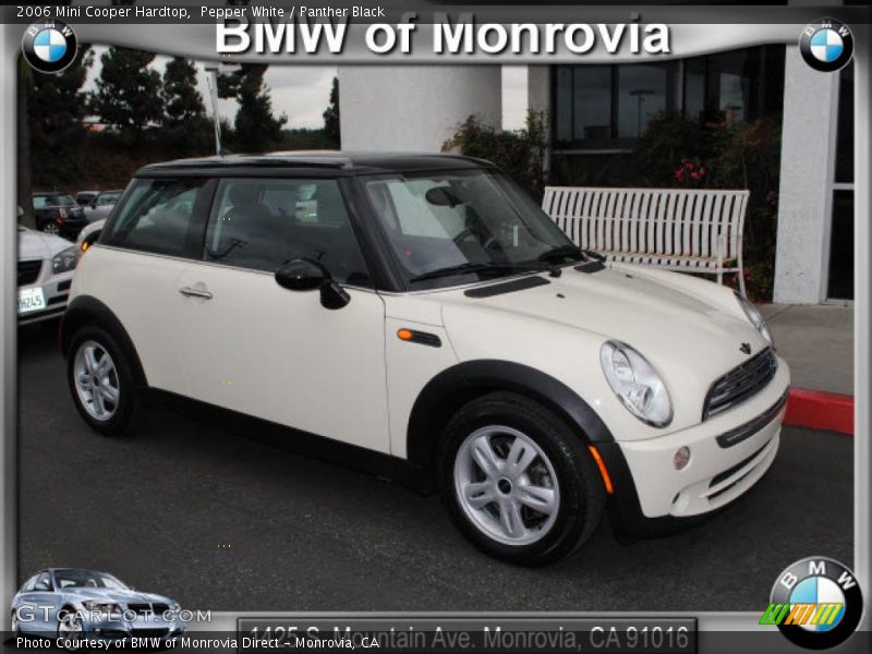 Pepper White / Panther Black 2006 Mini Cooper Hardtop
