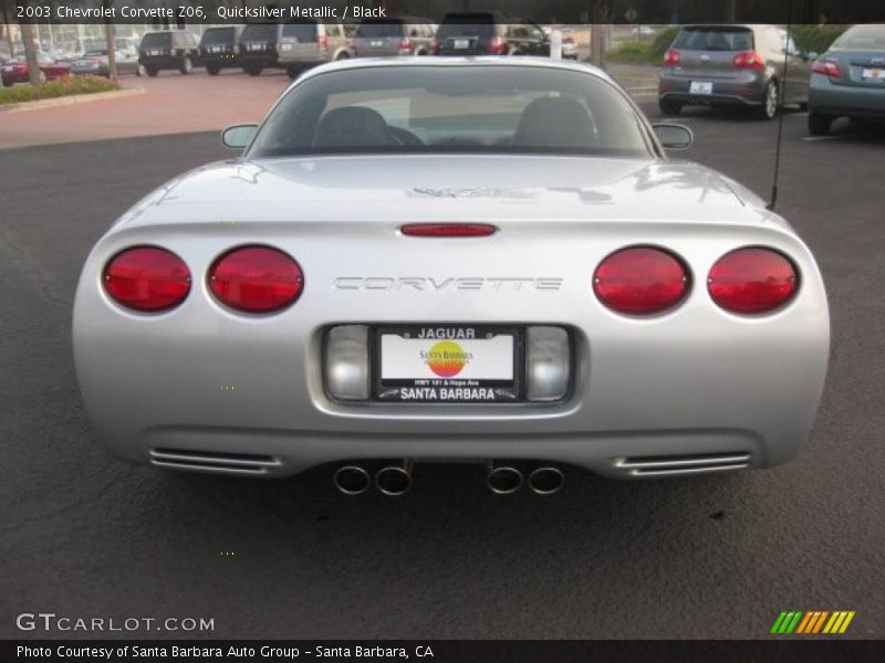Quicksilver Metallic / Black 2003 Chevrolet Corvette Z06