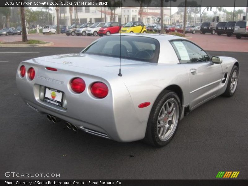 Quicksilver Metallic / Black 2003 Chevrolet Corvette Z06