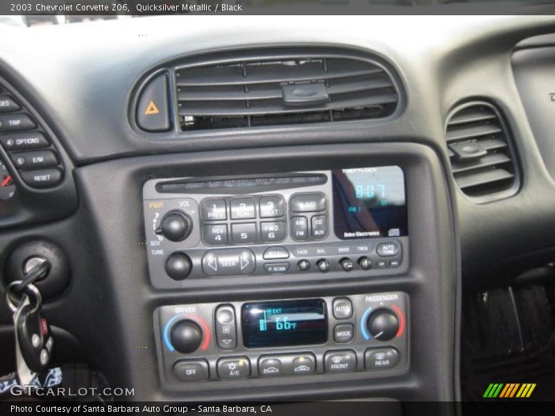 Controls of 2003 Corvette Z06