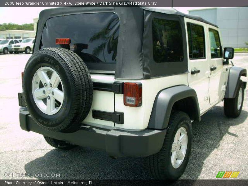 Stone White / Dark Slate Gray/Med Slate Gray 2008 Jeep Wrangler Unlimited X 4x4