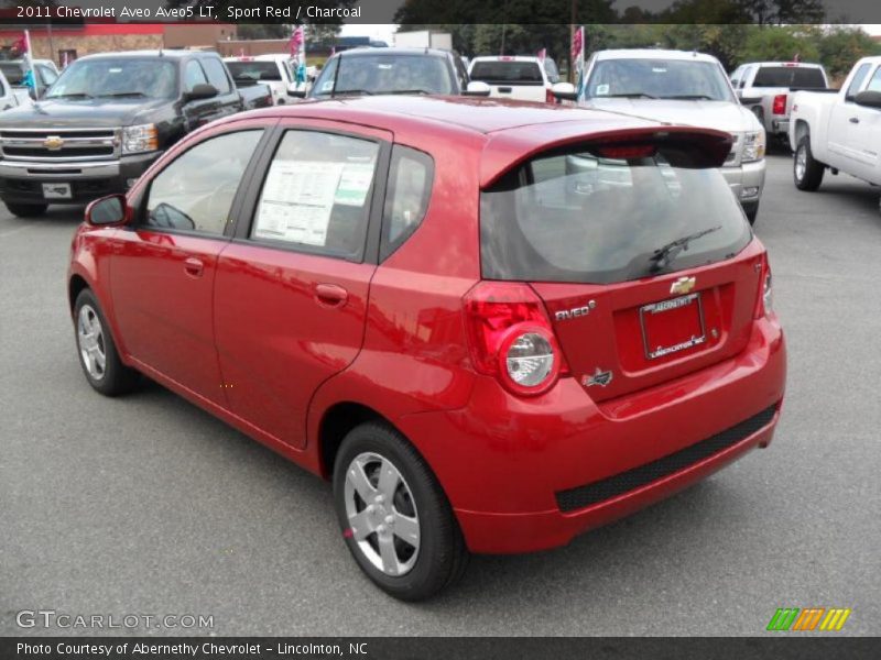 Sport Red / Charcoal 2011 Chevrolet Aveo Aveo5 LT