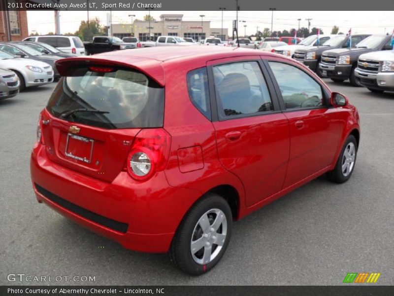 Sport Red / Charcoal 2011 Chevrolet Aveo Aveo5 LT