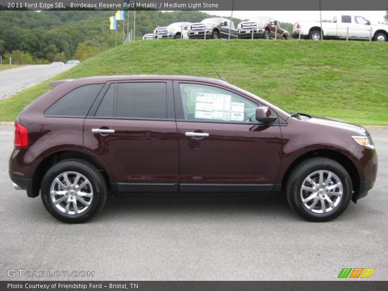 Bordeaux Reserve Red Metallic / Medium Light Stone 2011 Ford Edge SEL