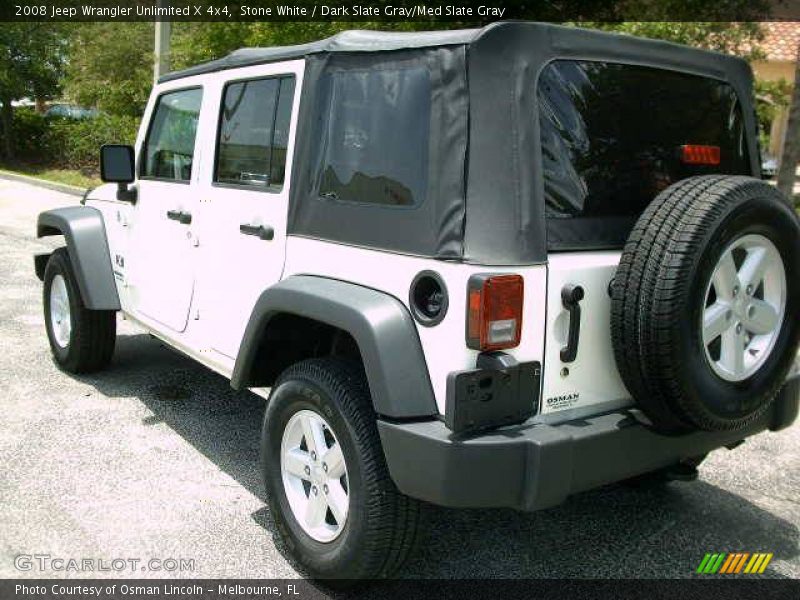 Stone White / Dark Slate Gray/Med Slate Gray 2008 Jeep Wrangler Unlimited X 4x4